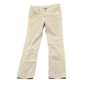 Patagonia Pants Women 29 Tan Khaki Corduroy Sand Tan Straight Leg Organic Cotton